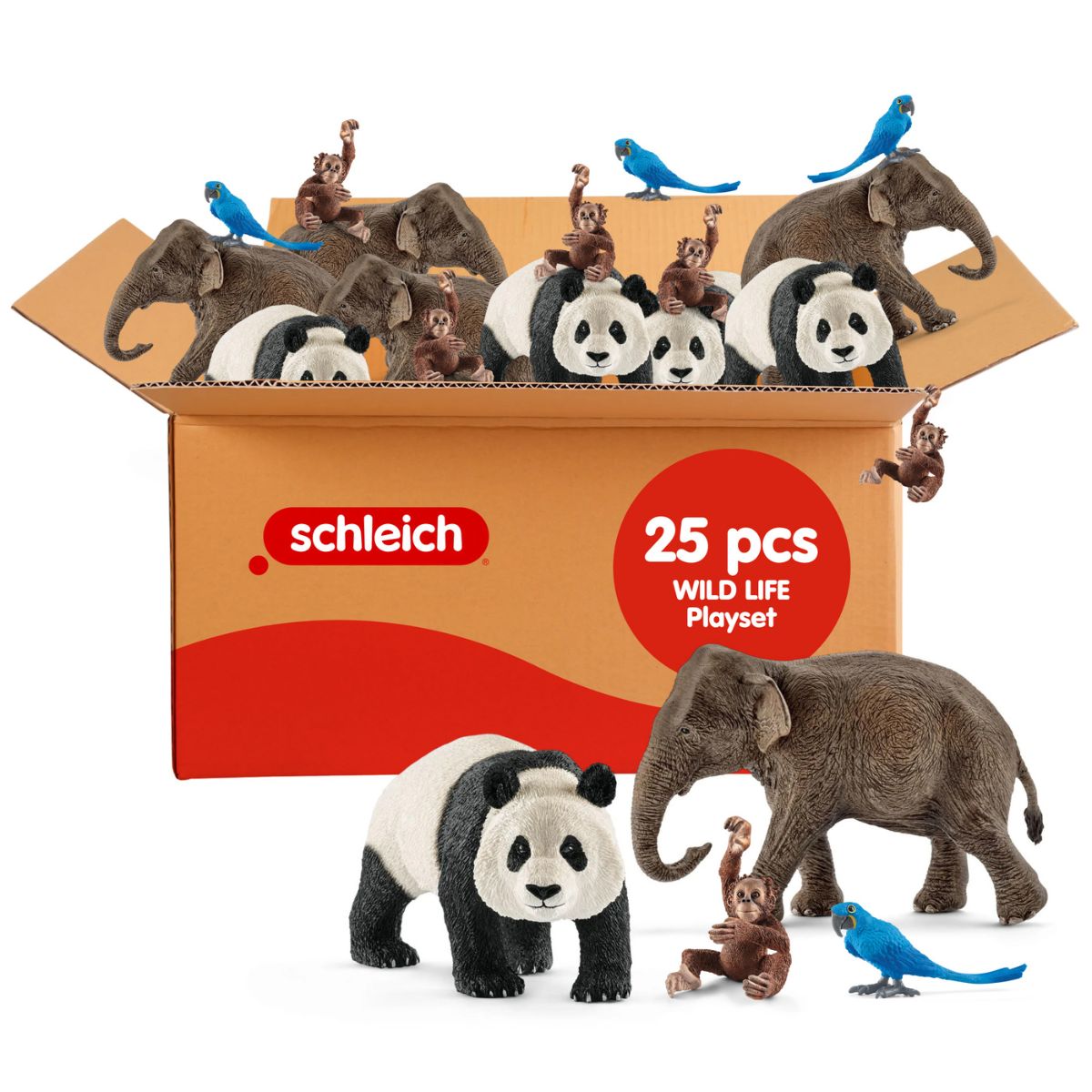 25-Piece Wild Life Bulk Bundle 77729 | Schleich USA Inc.