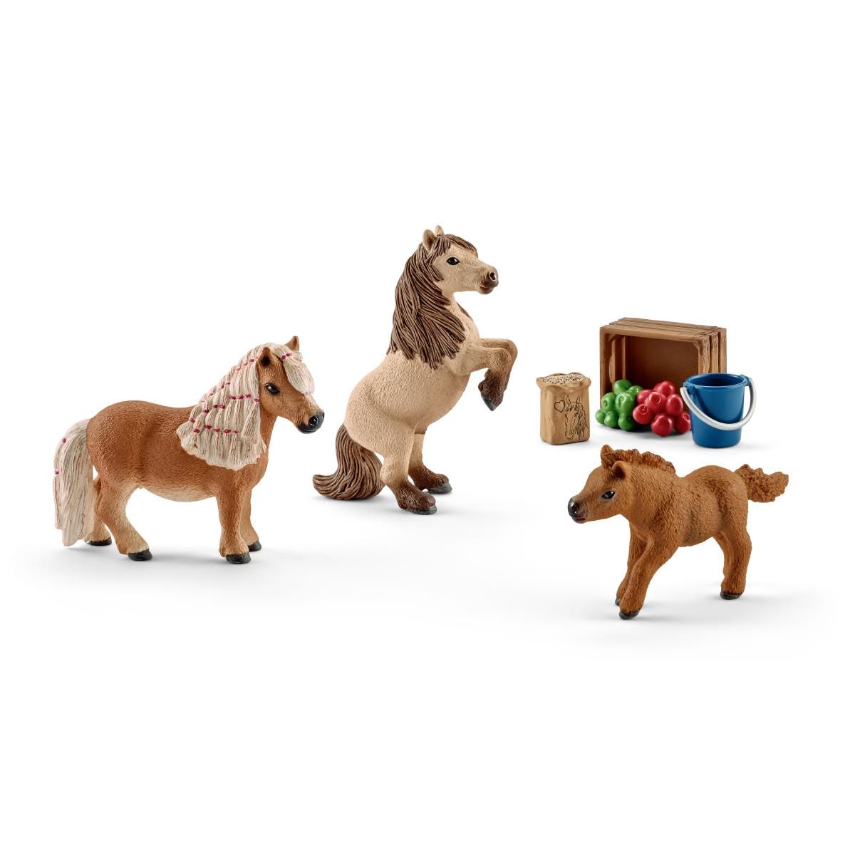 Miniature Shetland pony family 41432 schleich