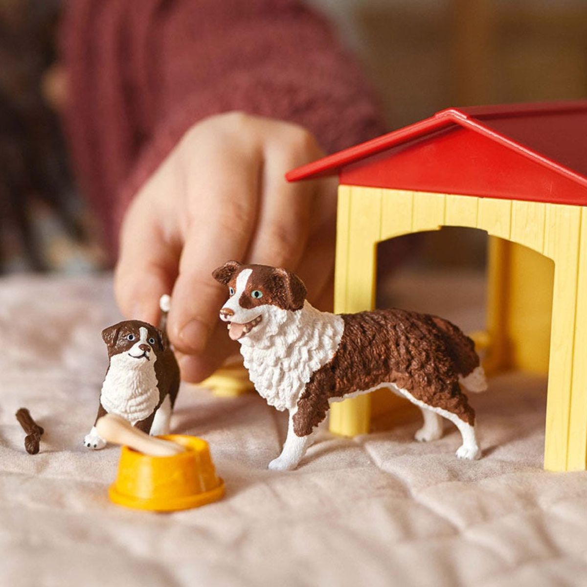 EKSED Décoration d'animaux de Jardin, Figurine de Chien réaliste Figure de Berger Allemand Sculpture de Chien en résine Modèle Statue d'animal réaliste Décoration de la Maison EKSED Décoration d'animaux de Jardin, Figurine de Chien réaliste Figure de Berger Allemand Sculpture de Chien en résine Modèle Statue d'animal réaliste Décoration de la Maison