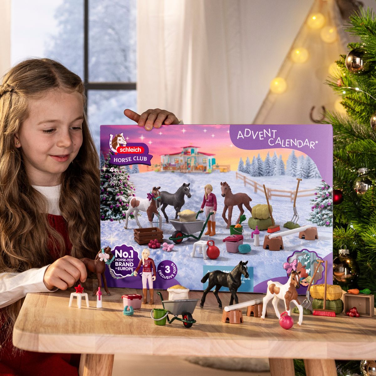 【リトルジャマー】LIVE HOUR-SACOY Collectio Advent Calendar HORSE CLUB : Holiday Foal Magic 99178 | Schleich