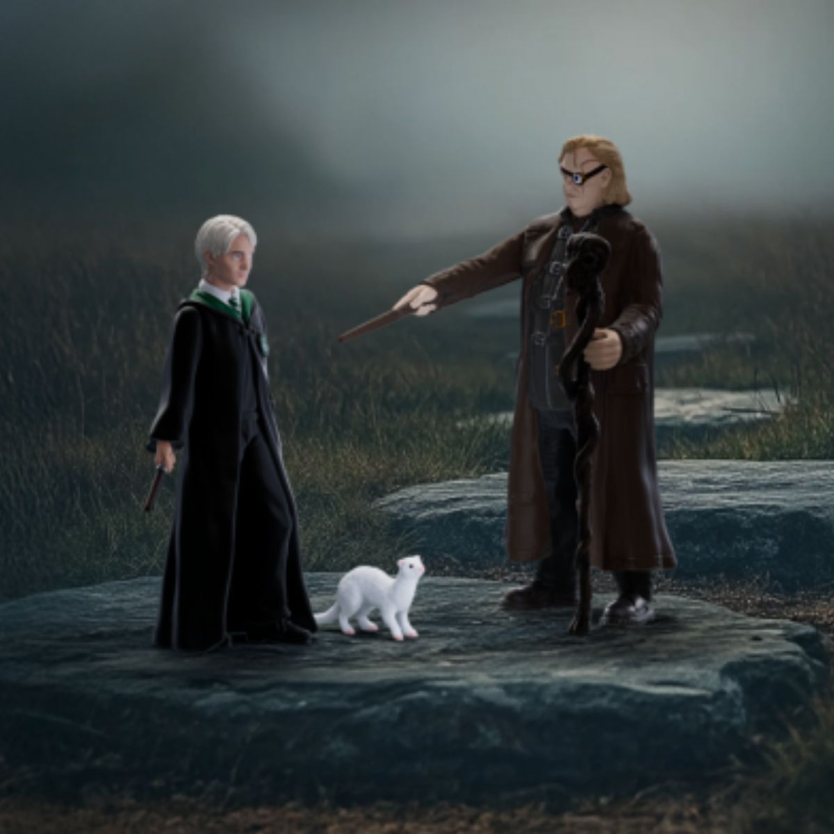 Maugrey Fol Œil™ et Drago Malefoy™ avec Furet