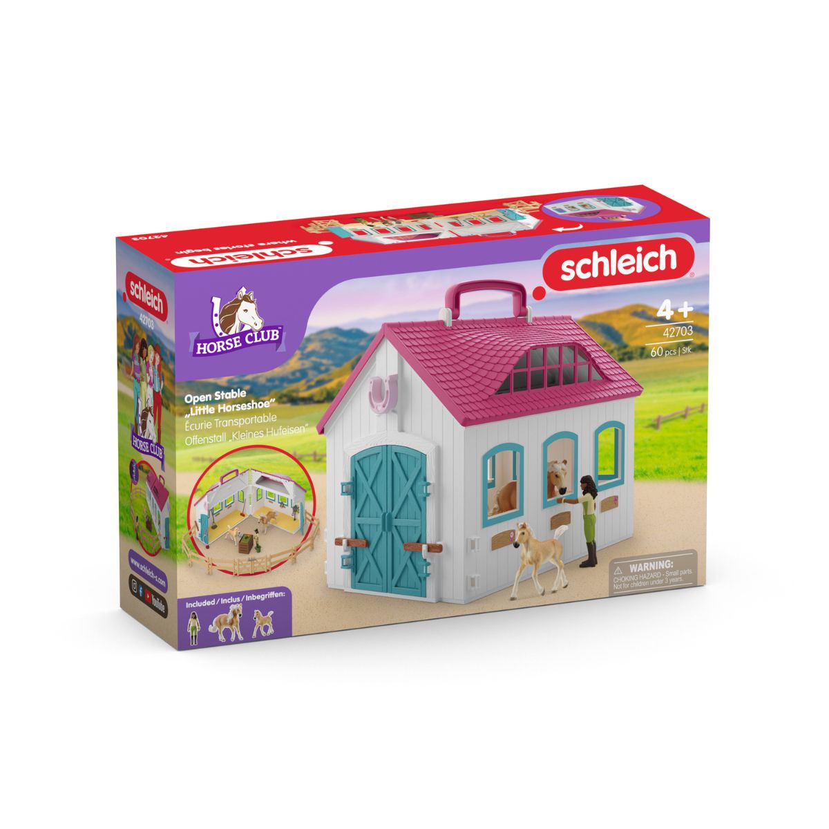 Open Stable Little Horseshoe 42703 | Schleich USA Inc.
