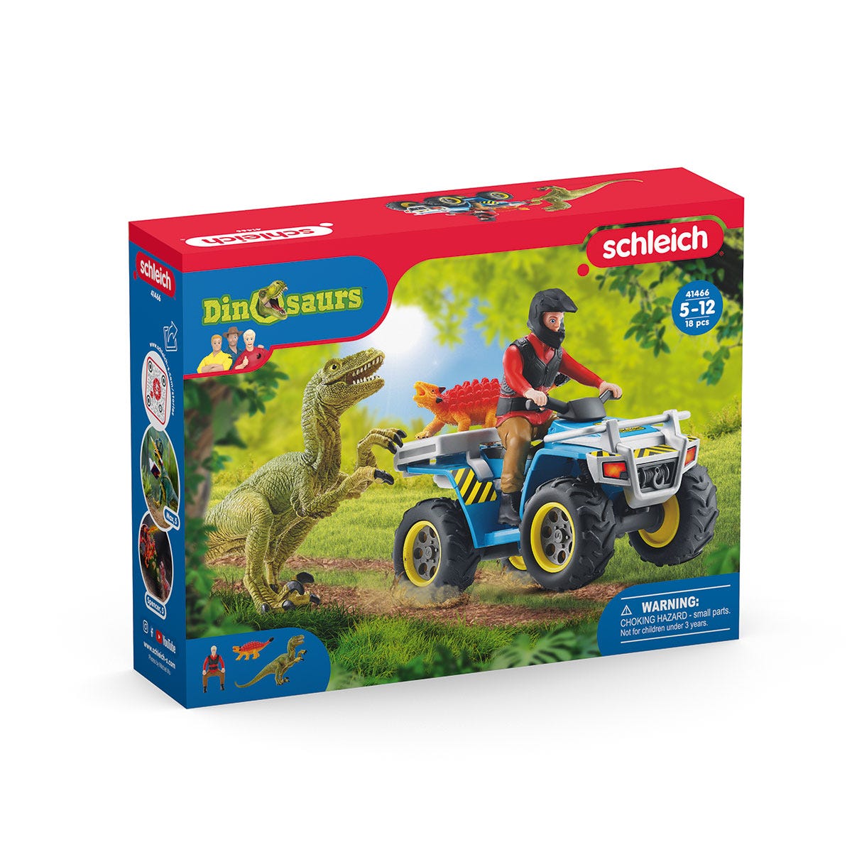 Quad escape from Velociraptor 41466 | Schleich USA Inc.