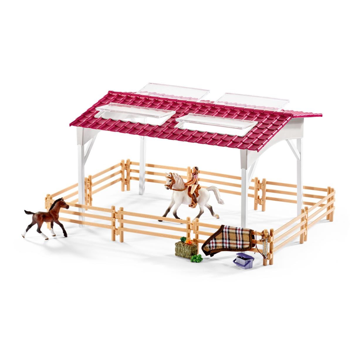 Schleich horse club 42344 riding centre with rider and horses figurine on sale