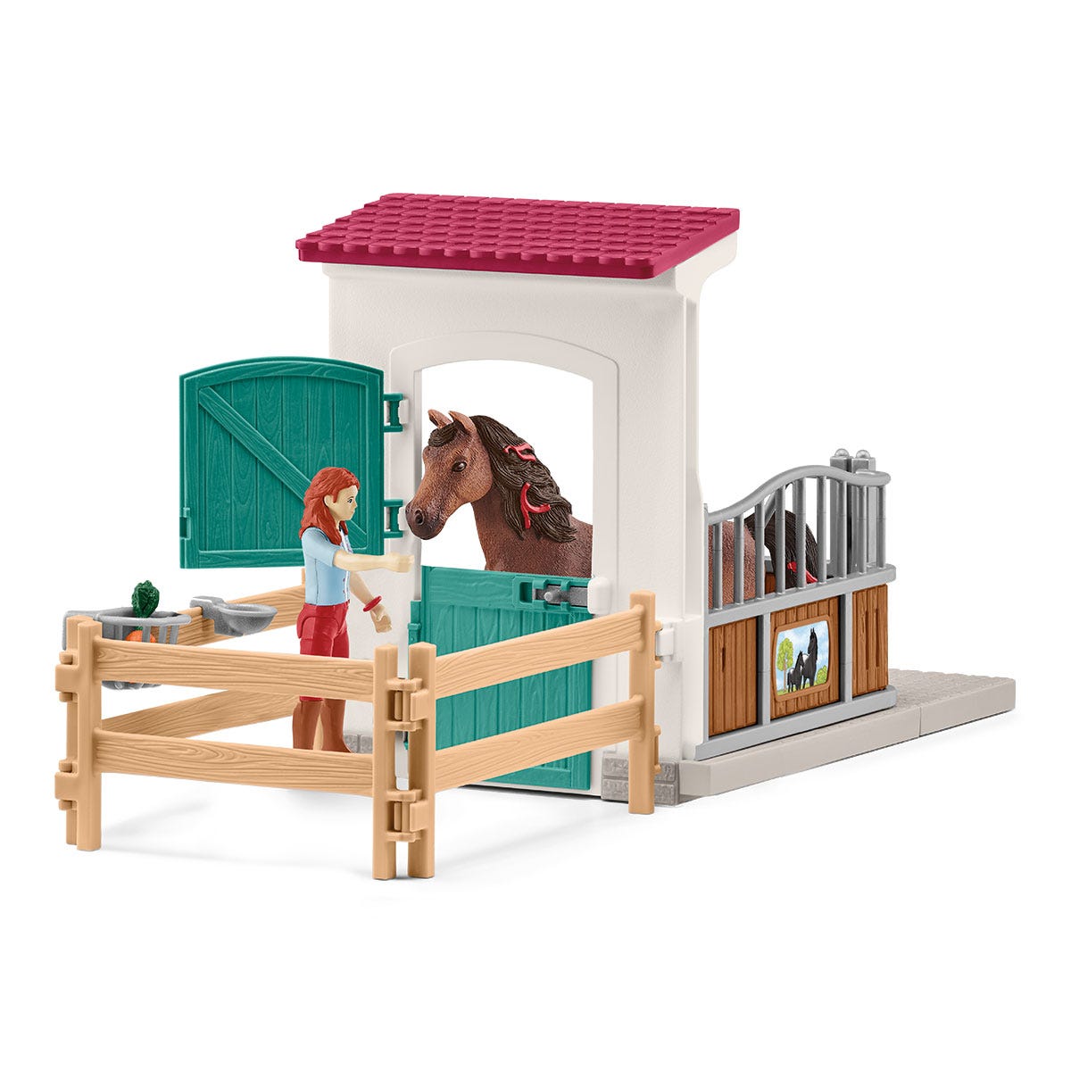 Schleich Horse Box With Hannah Cayenne