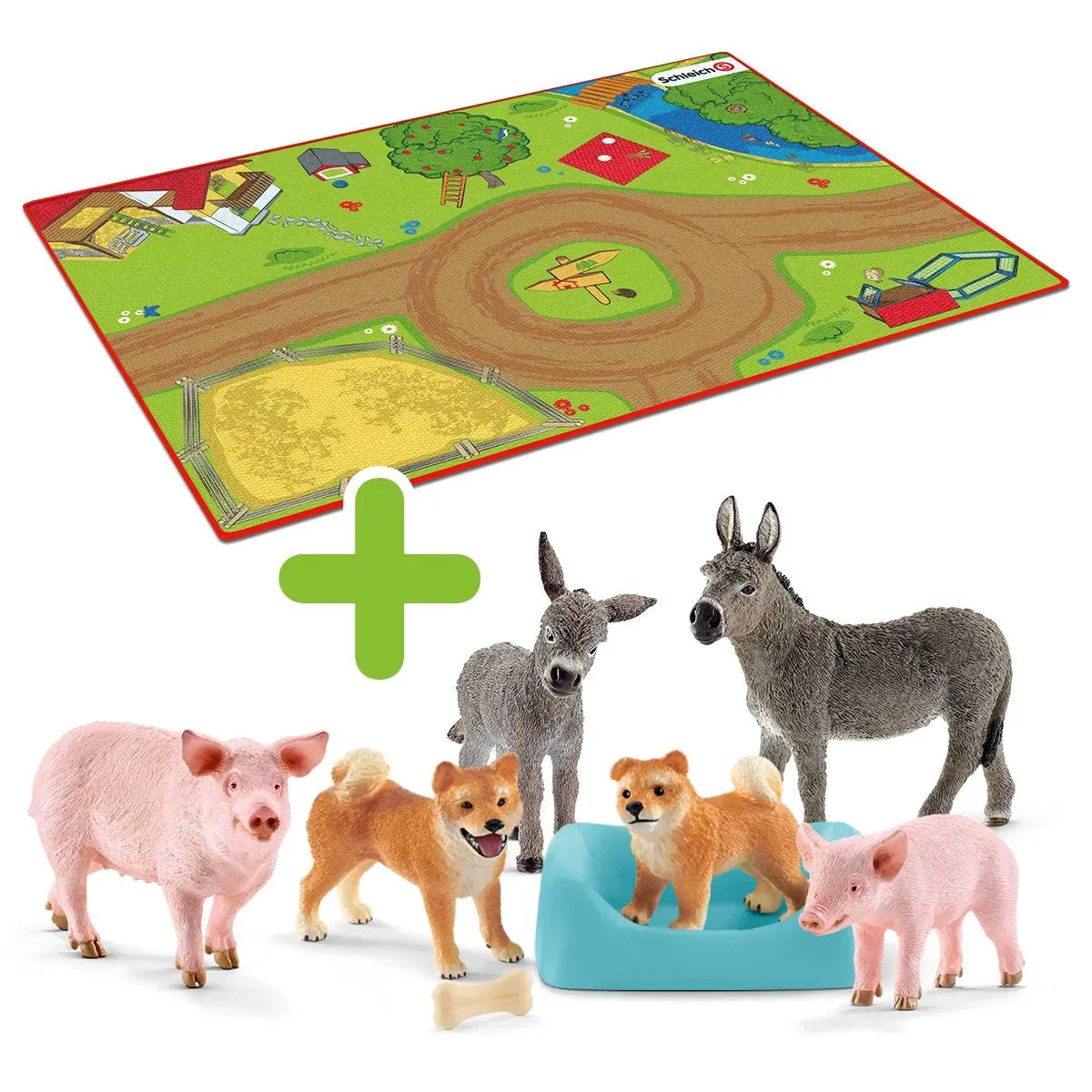 FARM WORLD Ensemble animaux et tapis de jeu